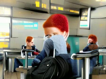 AI Generated Redhead Portrait