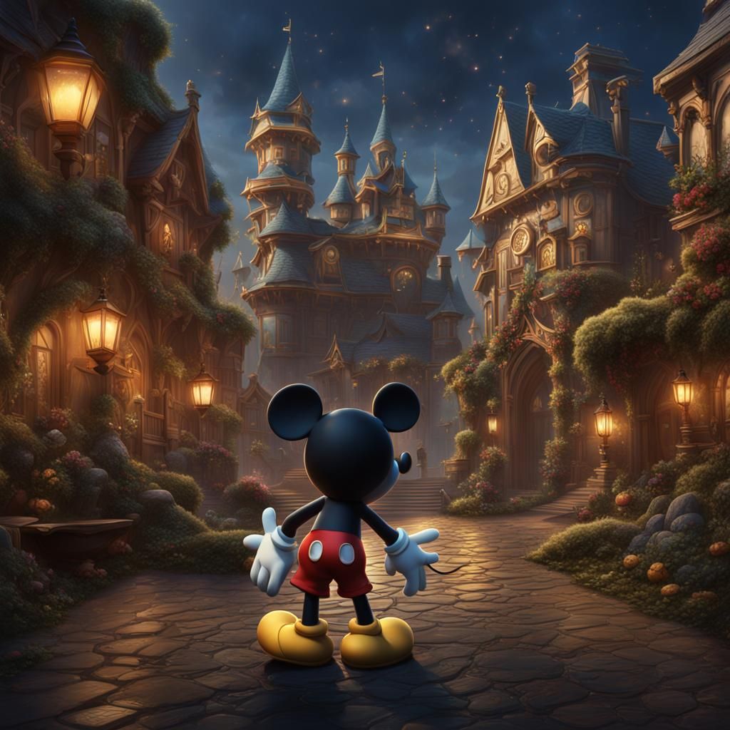 Mickey Mouse and Josh Groban: Fantasy Concept Art