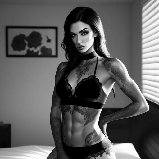 B&W Boudoir Portrait