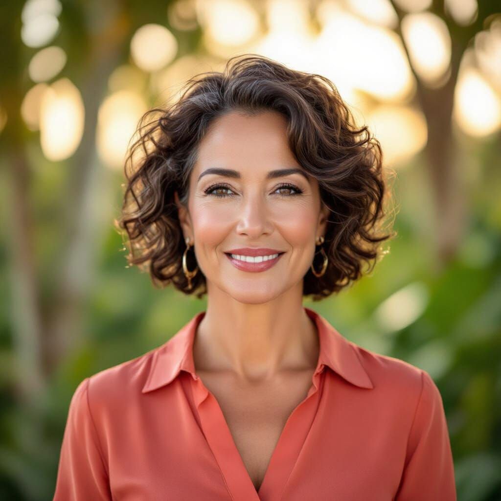 Cinematic Portrait of a Confident Brazilian Woman