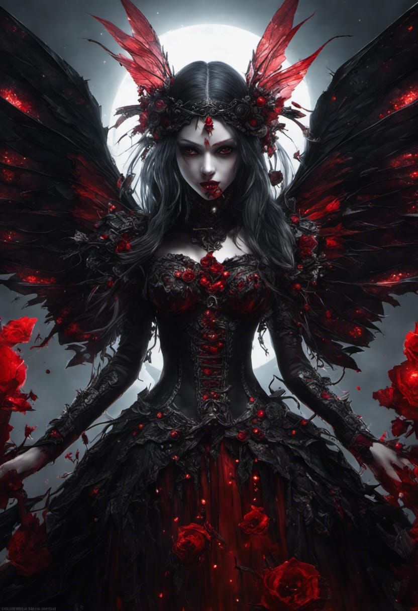 Zombie Fairy Master of Blood in Fantasy Armor