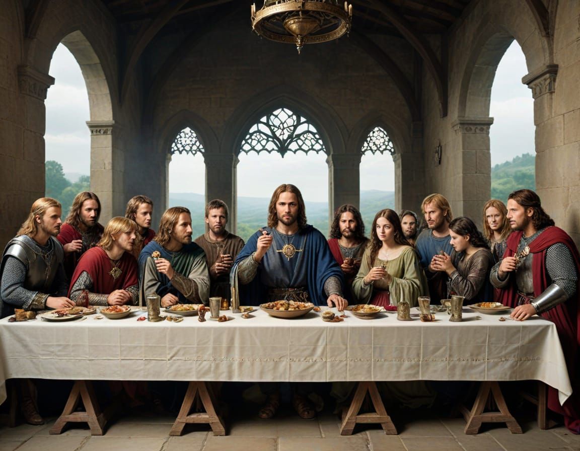 King Arthur's Last Supper in Medieval Camelot