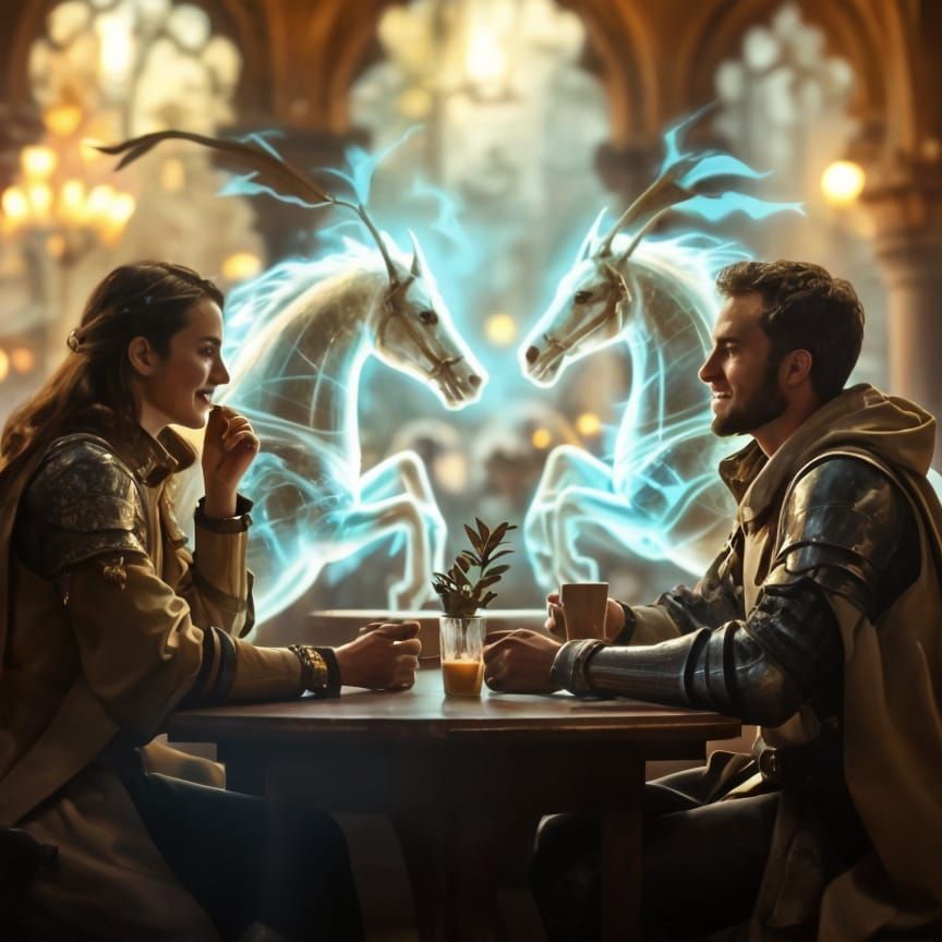 Timeless Love Amidst Medieval Chaos in Whimsical Style