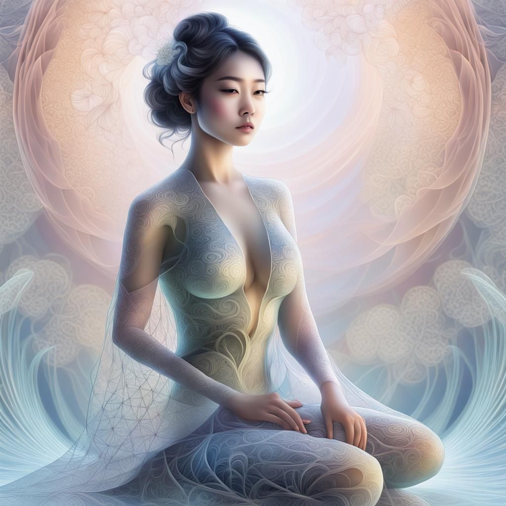 Fantasy Japanese Woman with Intricate Details