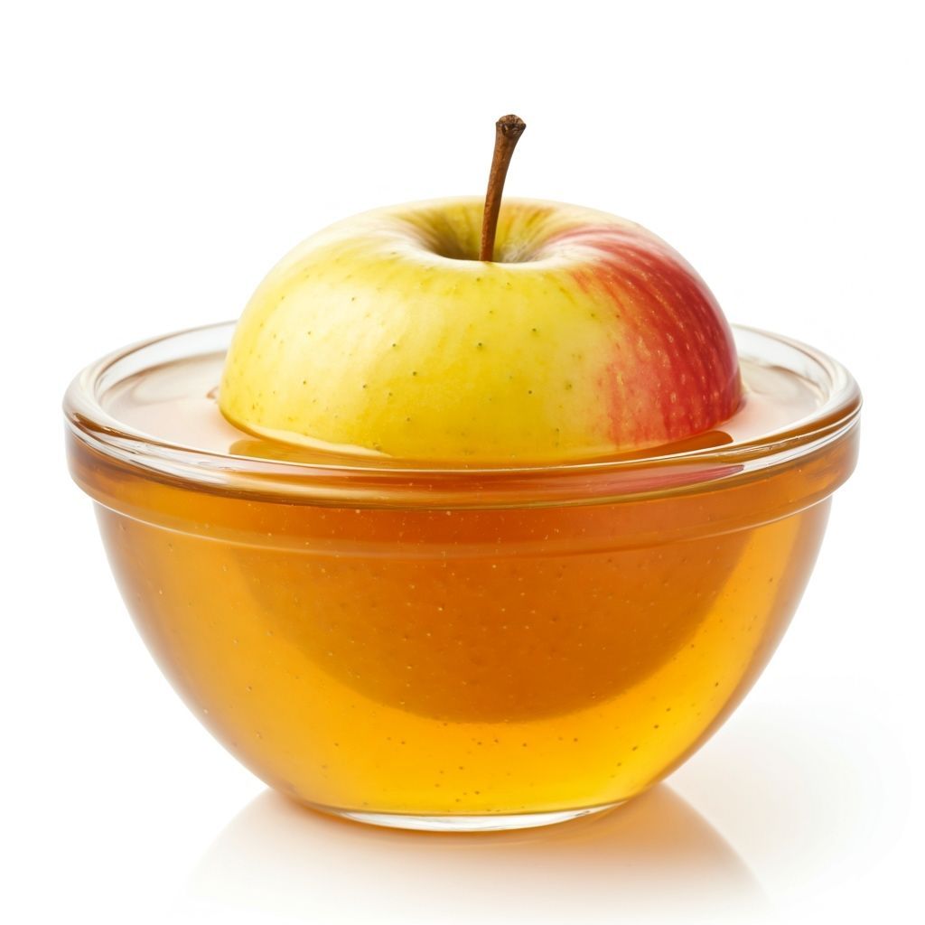Apple Submerged in Golden Honey