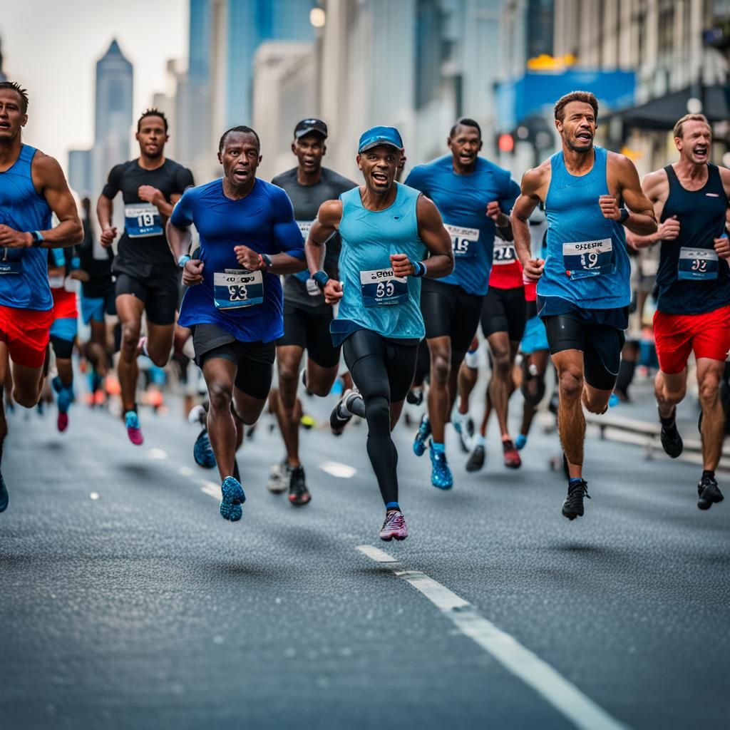 Sharks Run Marathon Through City in Shoes