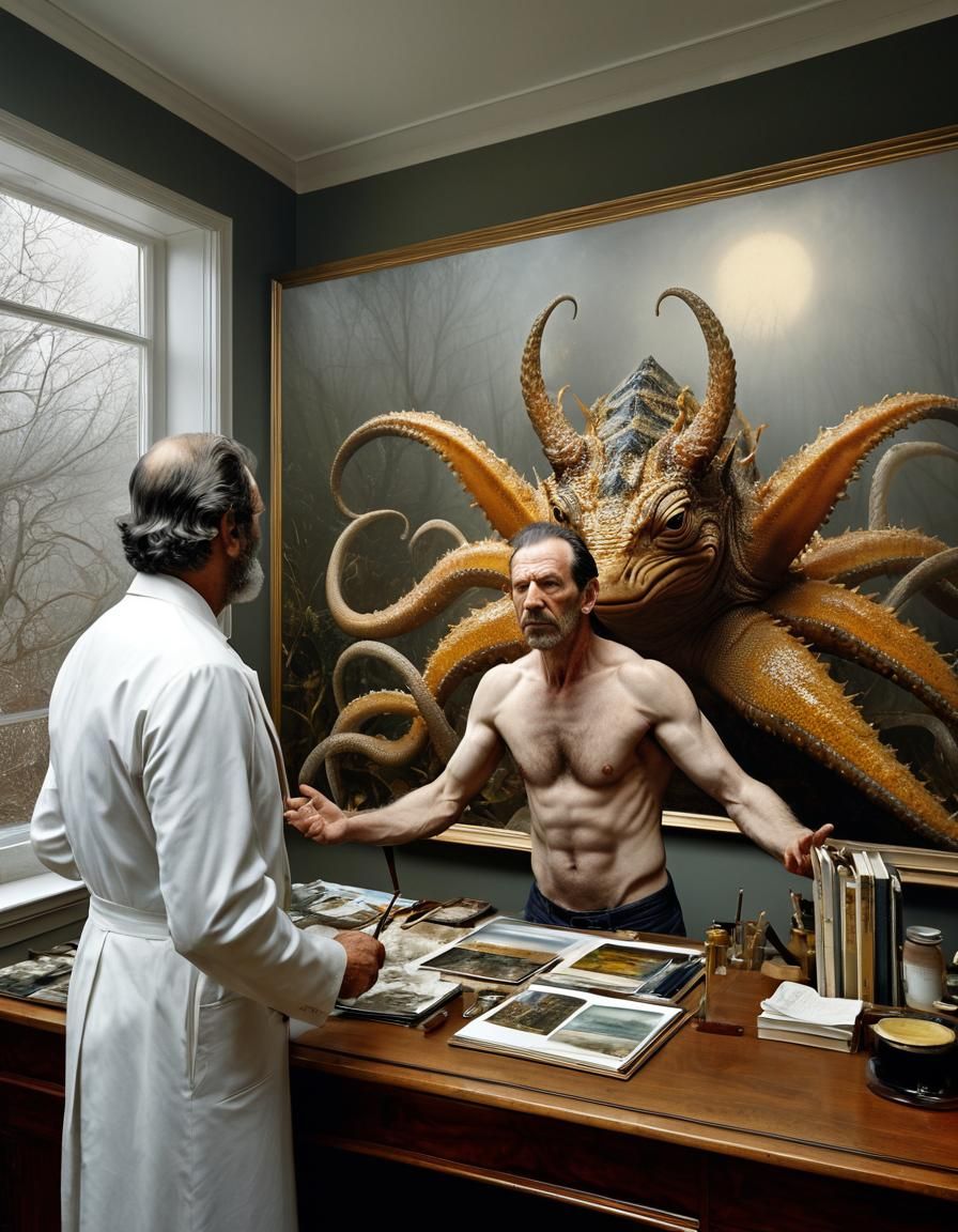 Surreal Portraiture in a Gorgeous House with Bizarre Creatur...