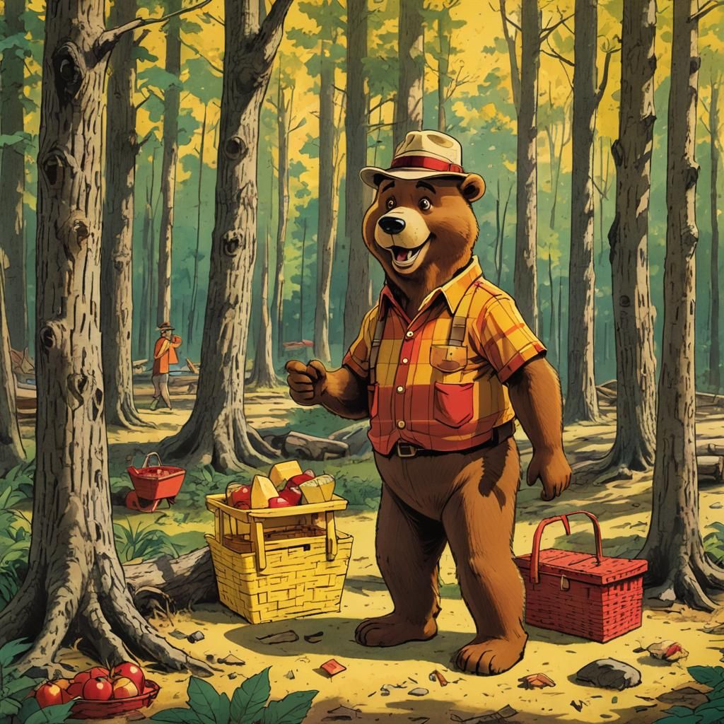 Now Yogi, you didn't steal that picnic basket did you?