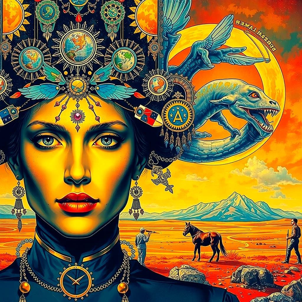 Abstract Concepts Visualized by AI