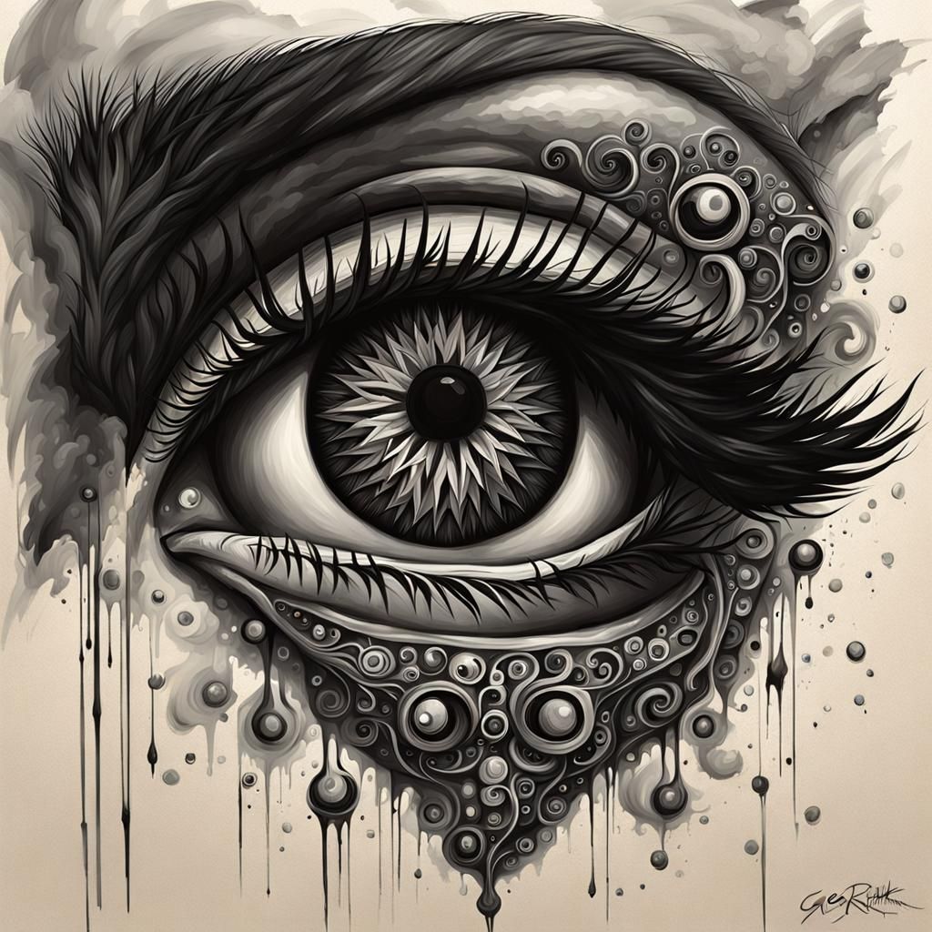 Detailed Elegant Portrait with Sinister Gaze