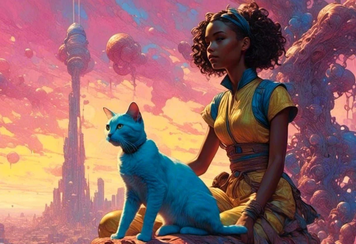 Princess Nolita and her magical cat Varick