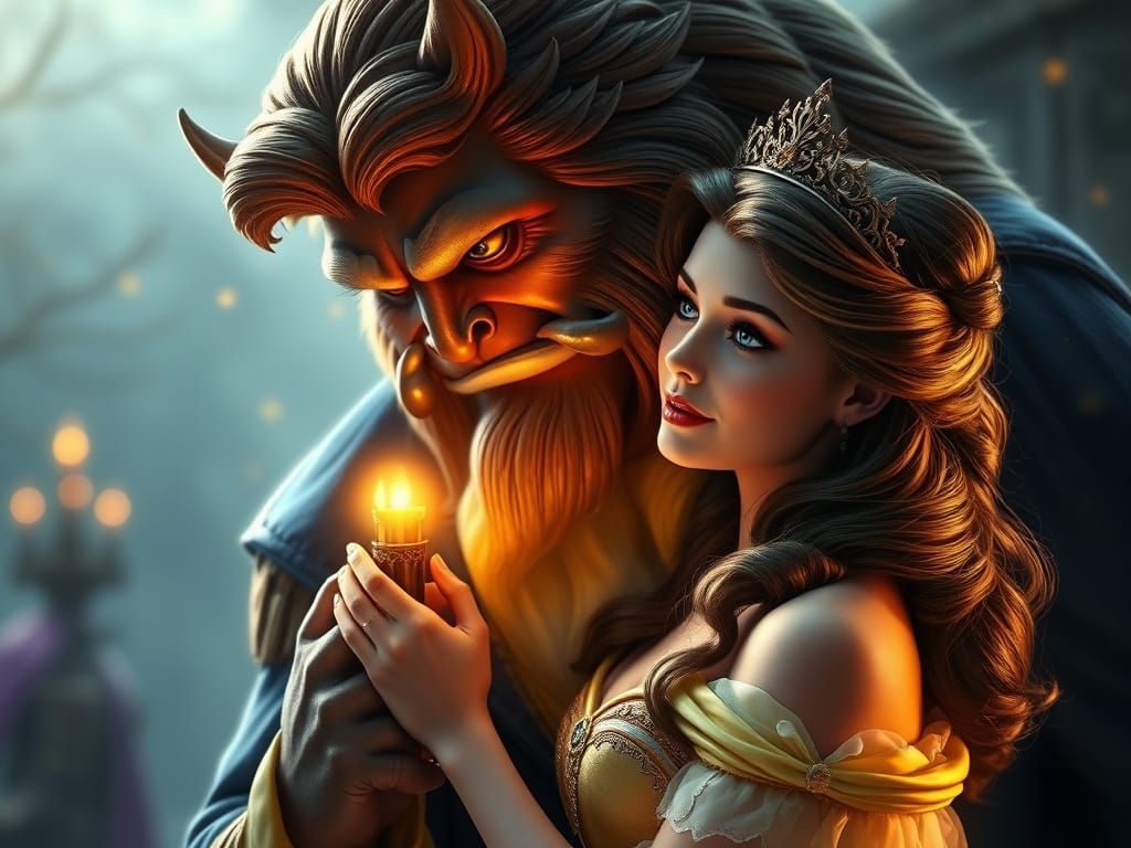 Beauty and the Beast: Enchanting Digital Art