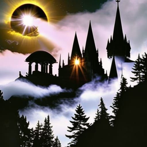 Hecate Goddess Palace& gothic vibes& ethereal vibes& magical vibes& witchy vibes& dark fantasy vibes& uncanny vibes