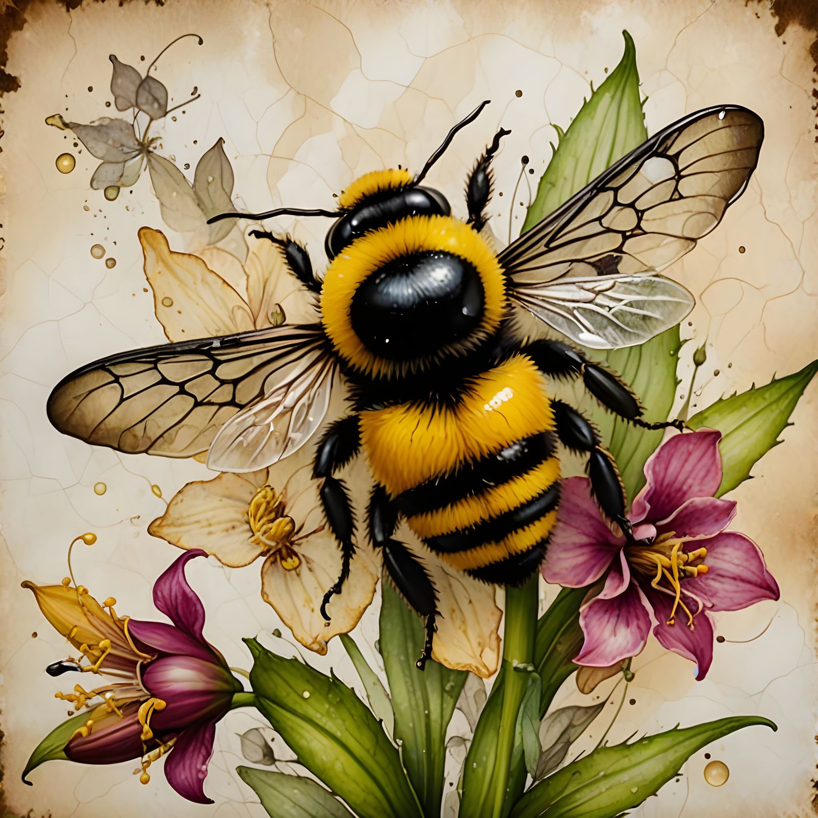 Bumblebee on Lady’s Slipper
