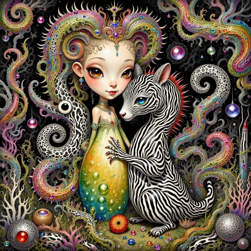 Abstract Orb Music and Zebra Punk Fusion