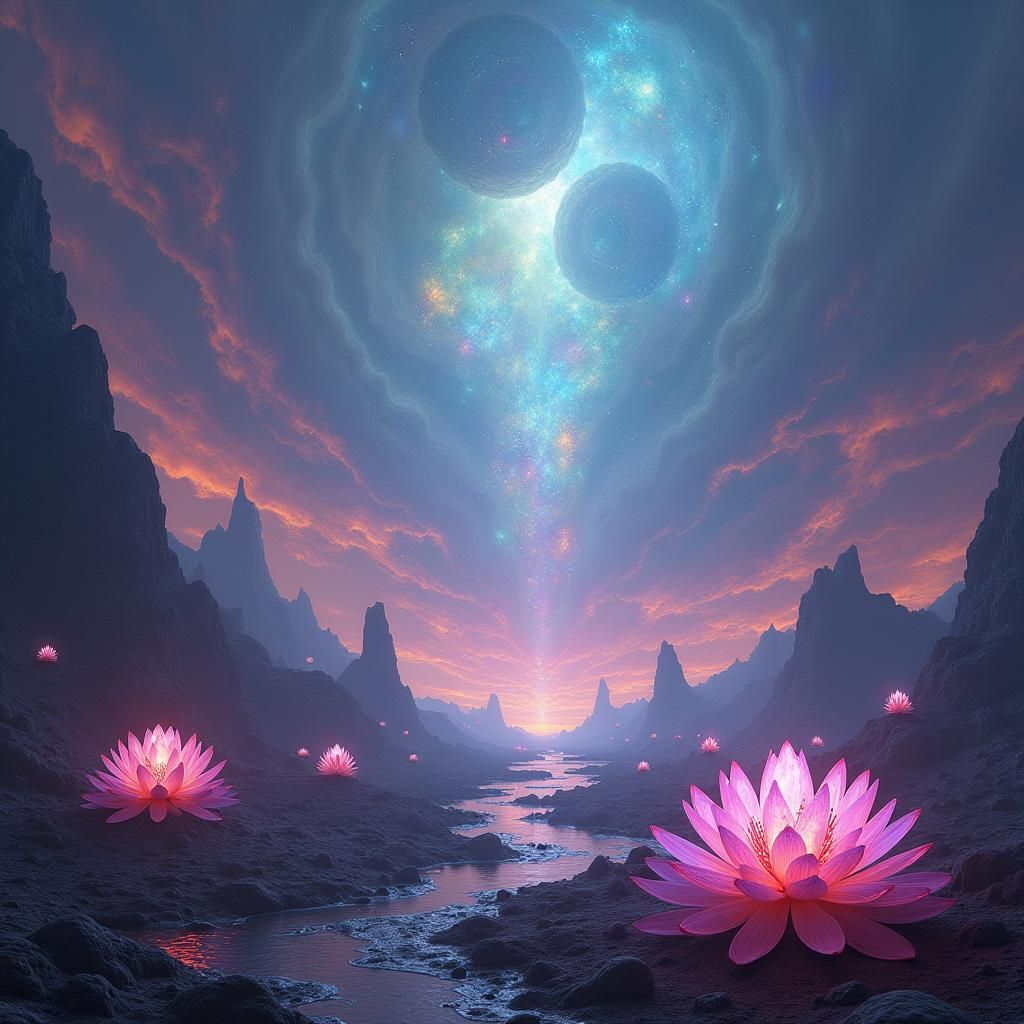 Surreal Dreamworld with Mystical Energies in 8k