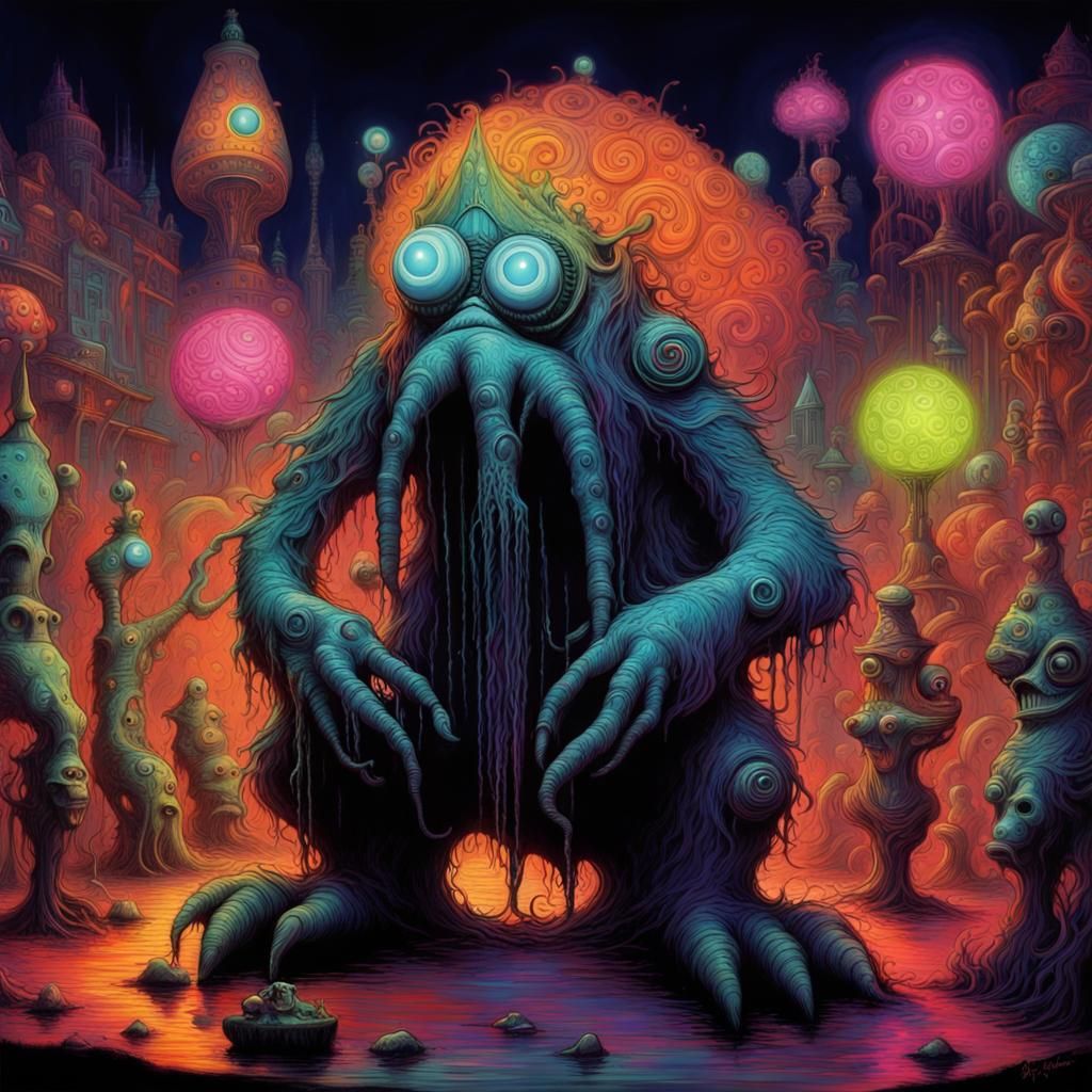 Black light disco party