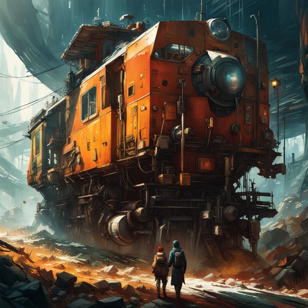 Detailed Bird Portrait in Digital Art Style