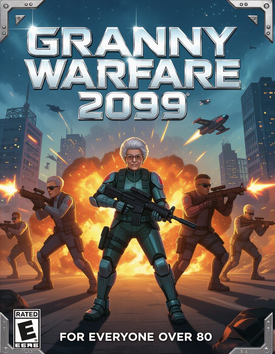 Cybernetic Grandmas Wage Futuristic Warfare