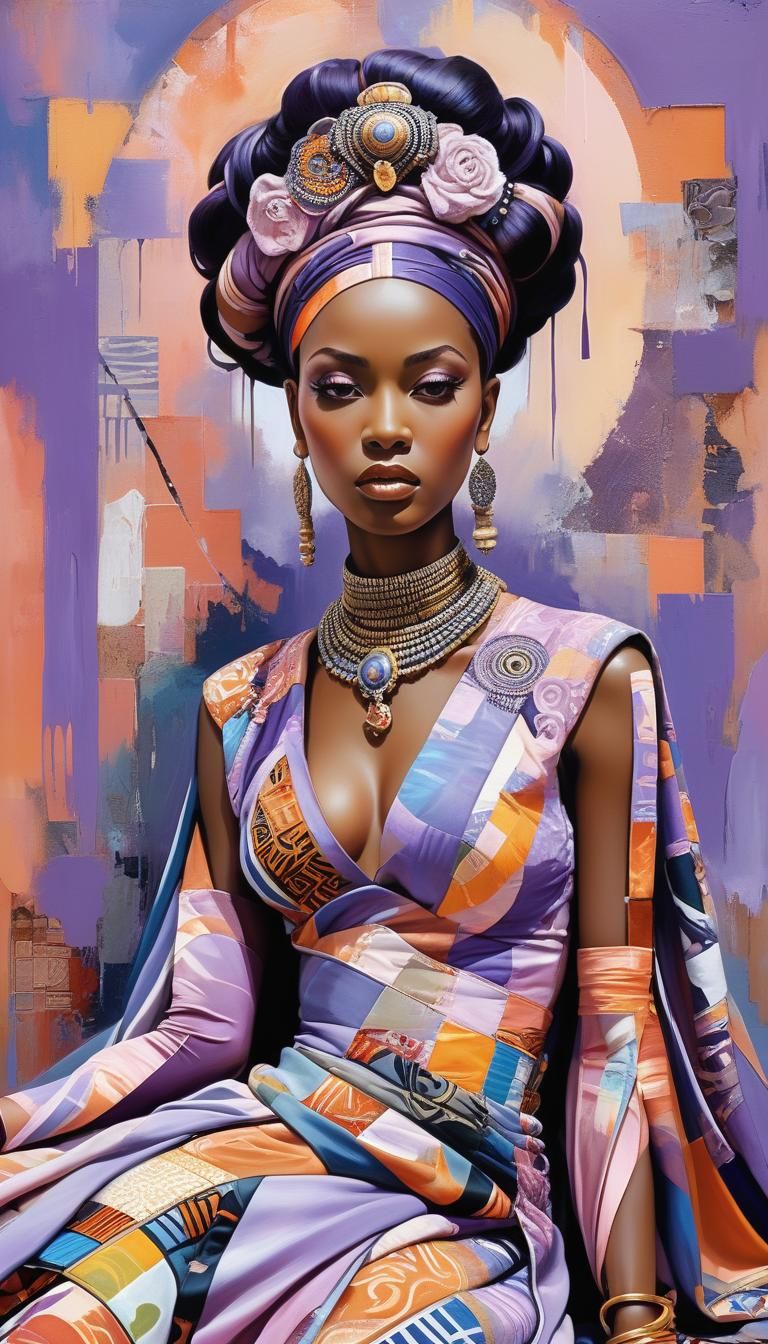 Ancient Princess in Surreal Expressionist Style