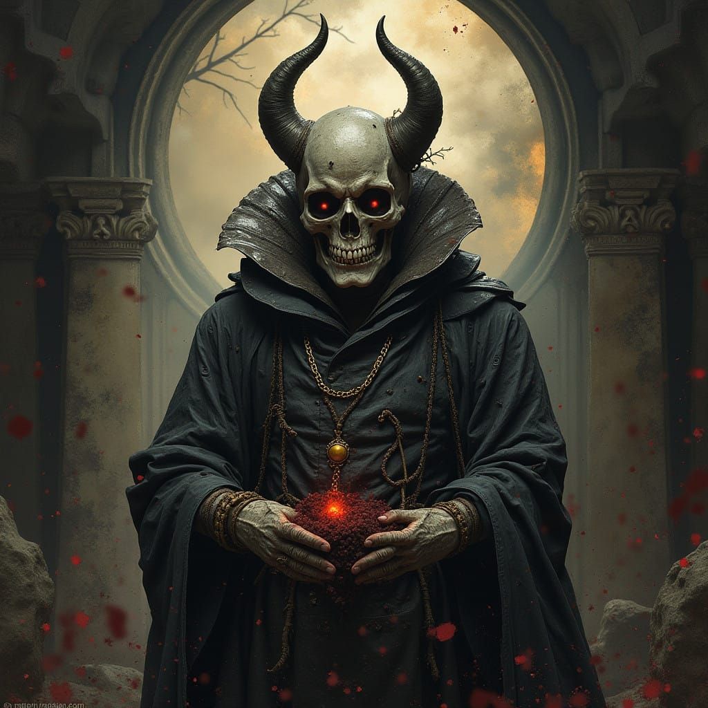 Grimdark Fantasy Landscape in the Style of Terry Gilliam