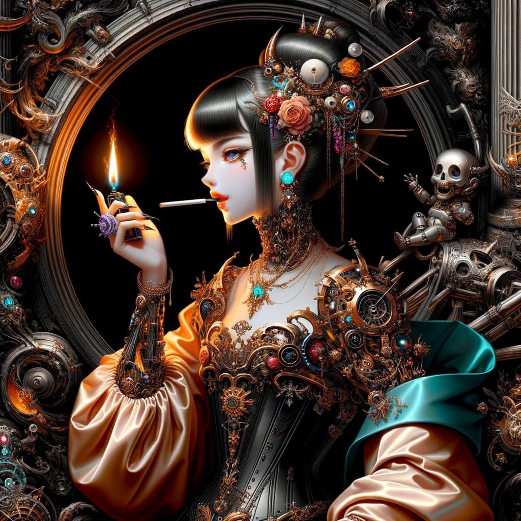 Baroque Steam Punk Exoskeleton