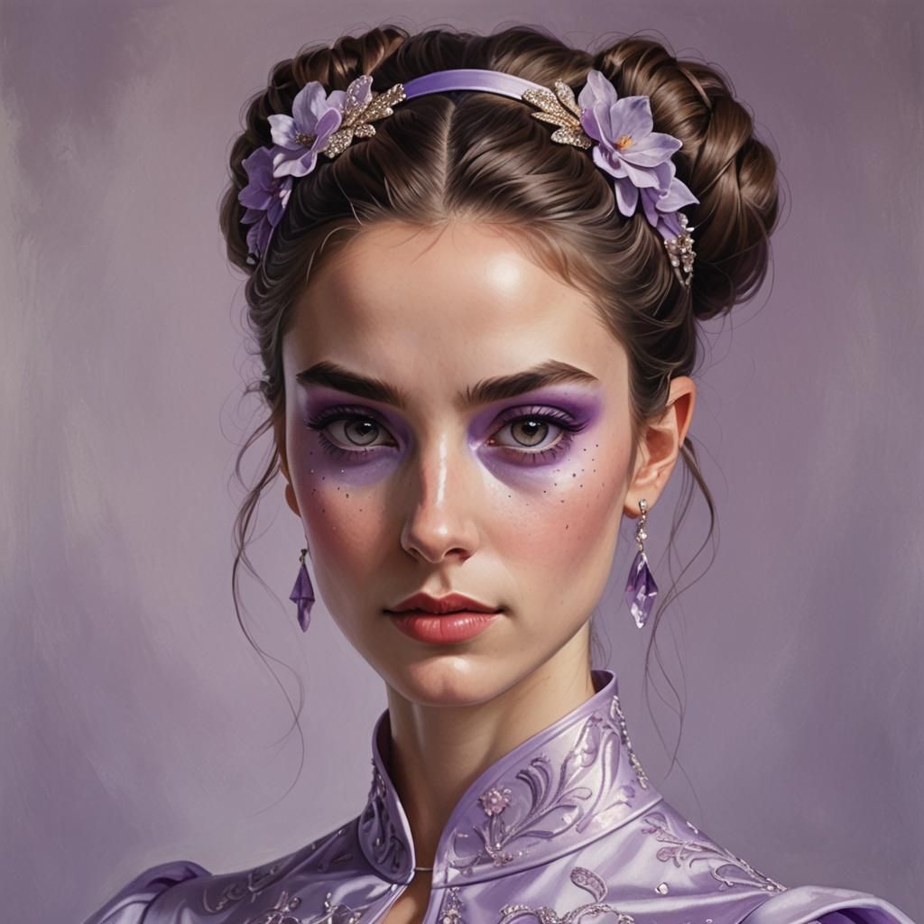 Georgian Woman as Magical Superhero in Hyperrealistic Portra...