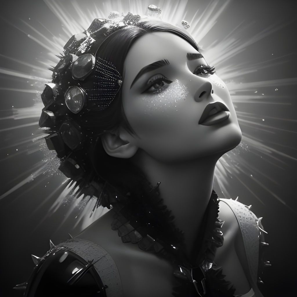 Biohazard Woman: Pop Art Fractal Explosion