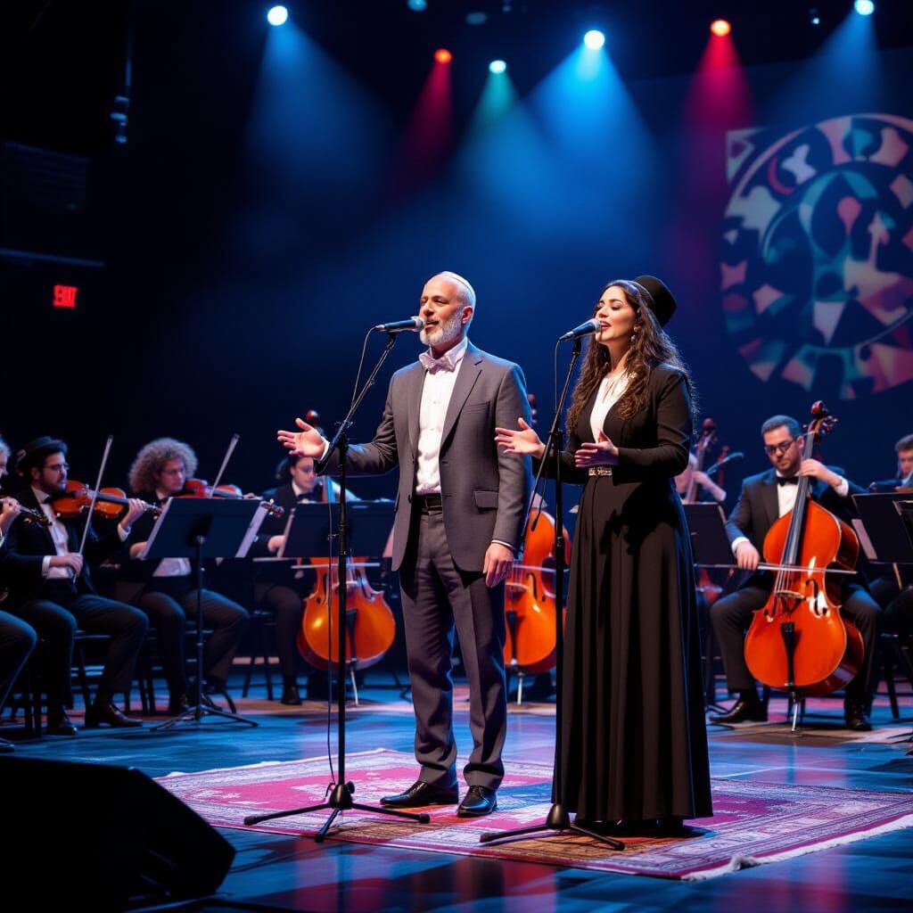 Musical Finale with Shaved Host and Orthodox Singer