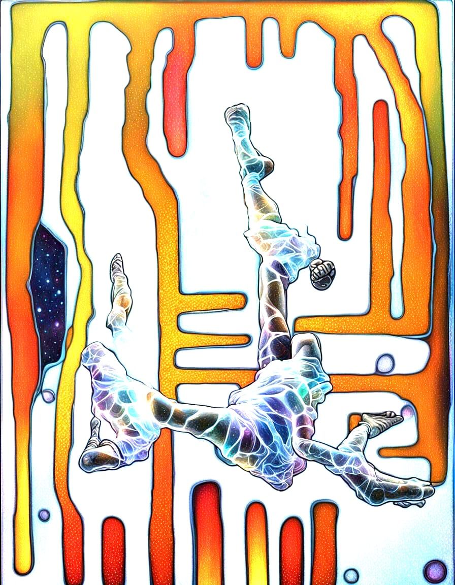 Abstract Ice Tablet of Unreal Power