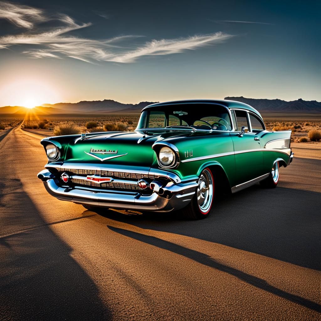 1957 Chevy Belair Desert Highway