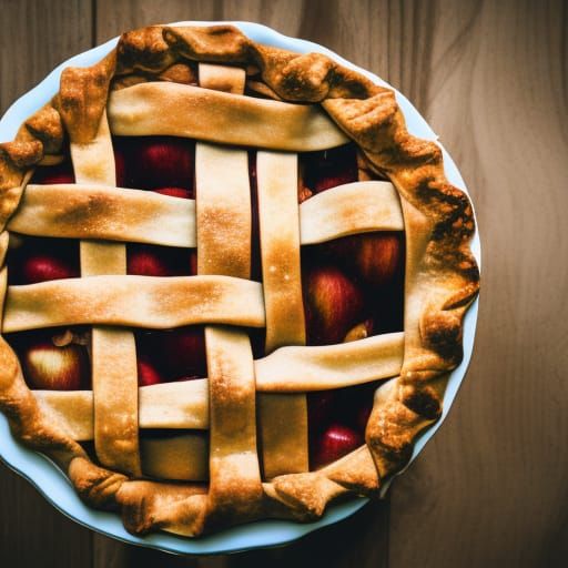 Delicious Apple Pie Captured with Professional Photography
