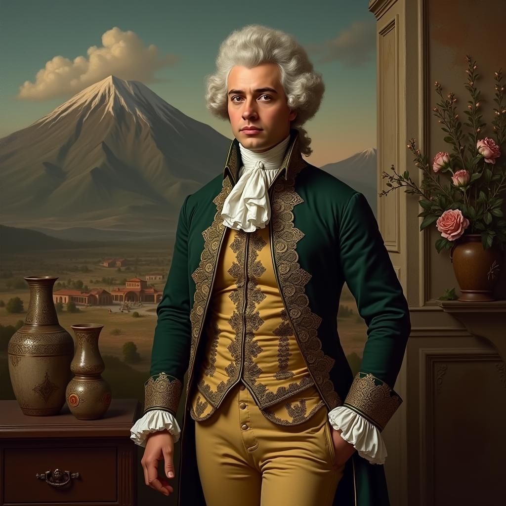 18th Century Chilean Gentleman Portrait in Velázquez Style