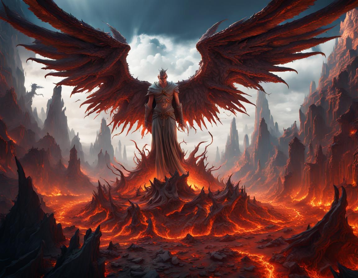 Angel in Hell: Detailed Matte Painting