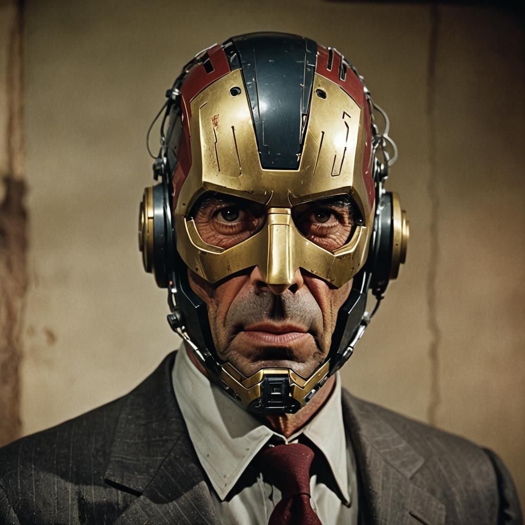 Humphrey Bogart as Iron Man HUD Display