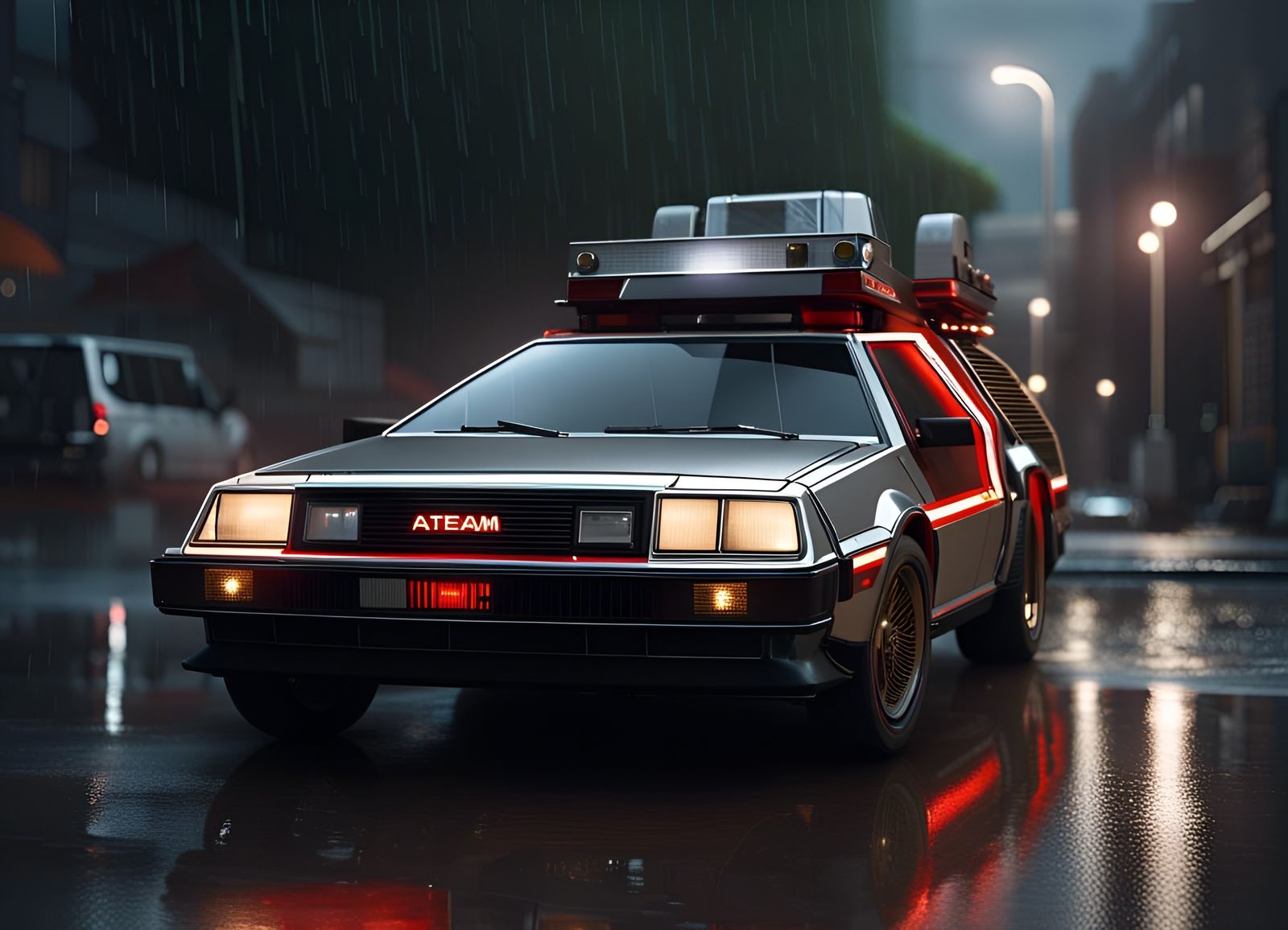 A-Team Van as DeLorean Time Machine