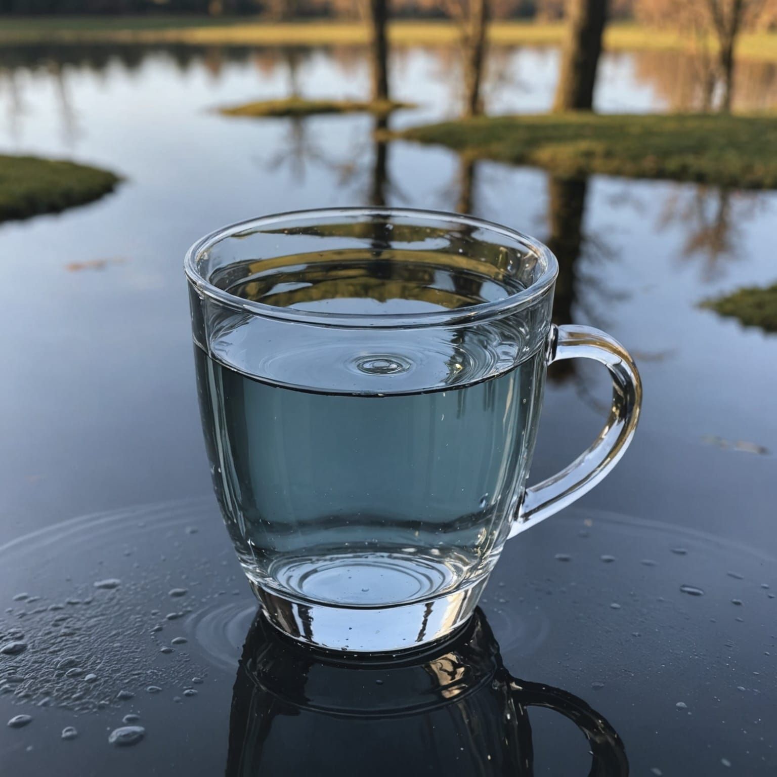 AI Generates A Cup Formed Entirely From Water
