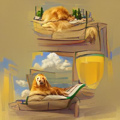 Golden Retriever Living the Good Life