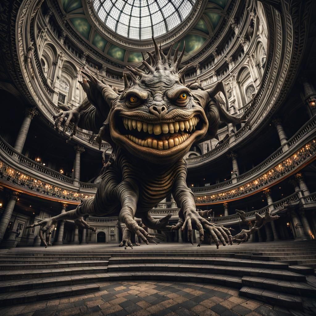 Photorealistic Aliens in Subdued, Magical Lighting