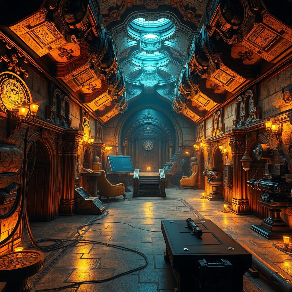 Luxurious Underground Refuge in the Face of Impending Doom