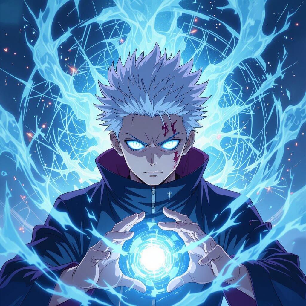 Gojo's Domain Expansion Anime Art