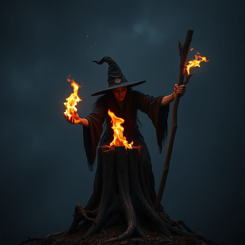 Witch Burning at the Stake