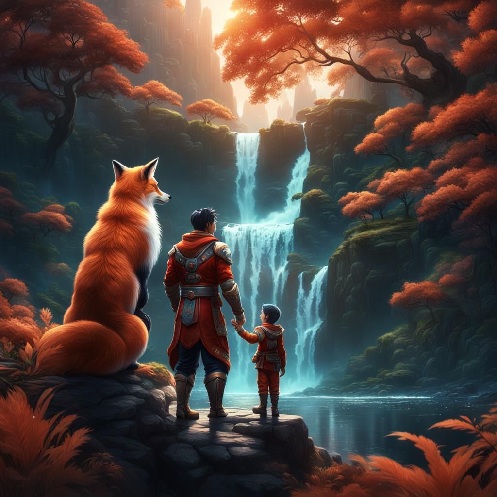 Catman and Foxman's Love in Space: Fantasy Art