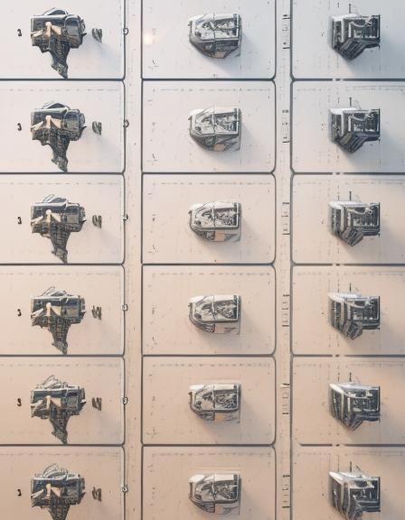 Intricate Mechs in Sci-Fi Cinematic Scene