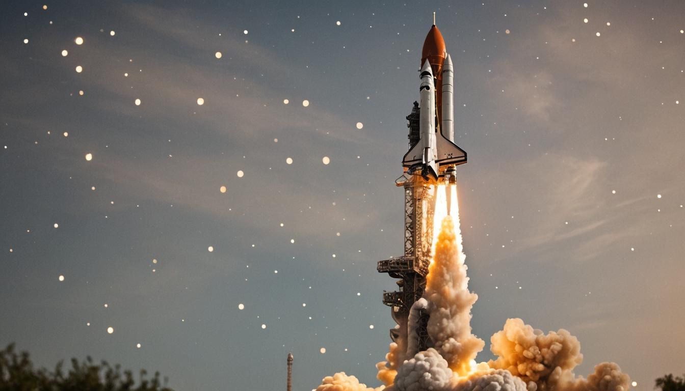 Rocket Soaring in Space: Professional Photography