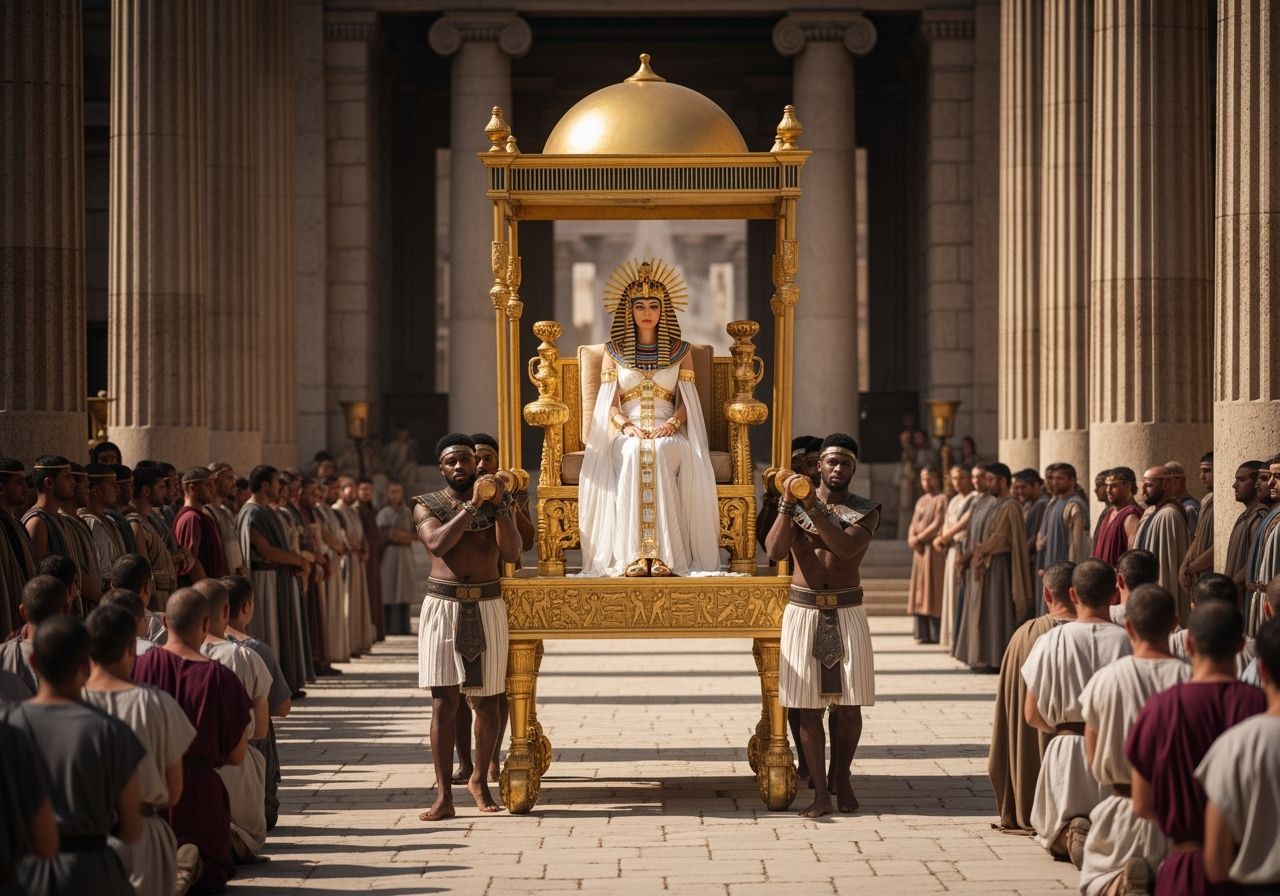 Egyptian Queen's Parade Through Ancient Rome