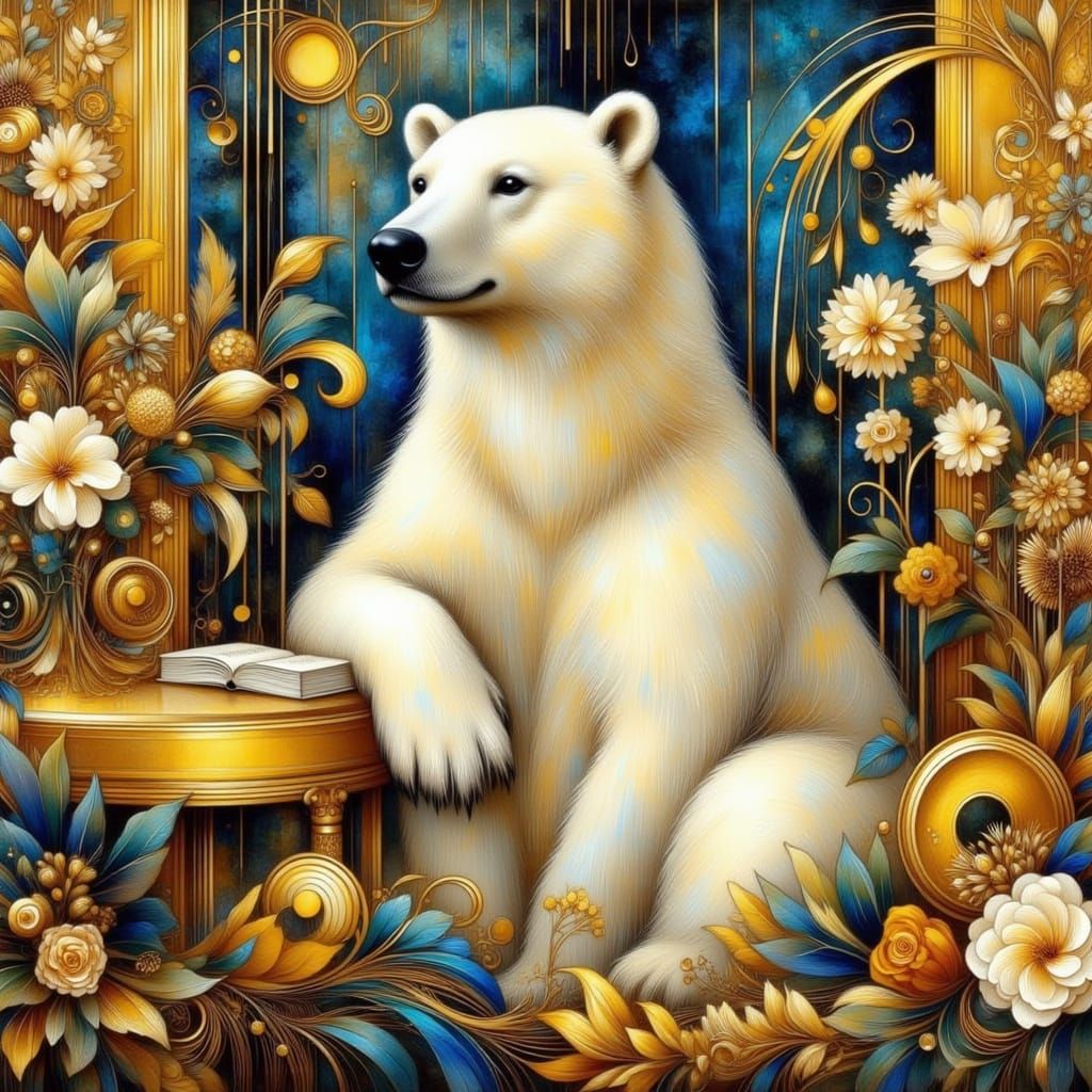 Art Deco  Polar Bear