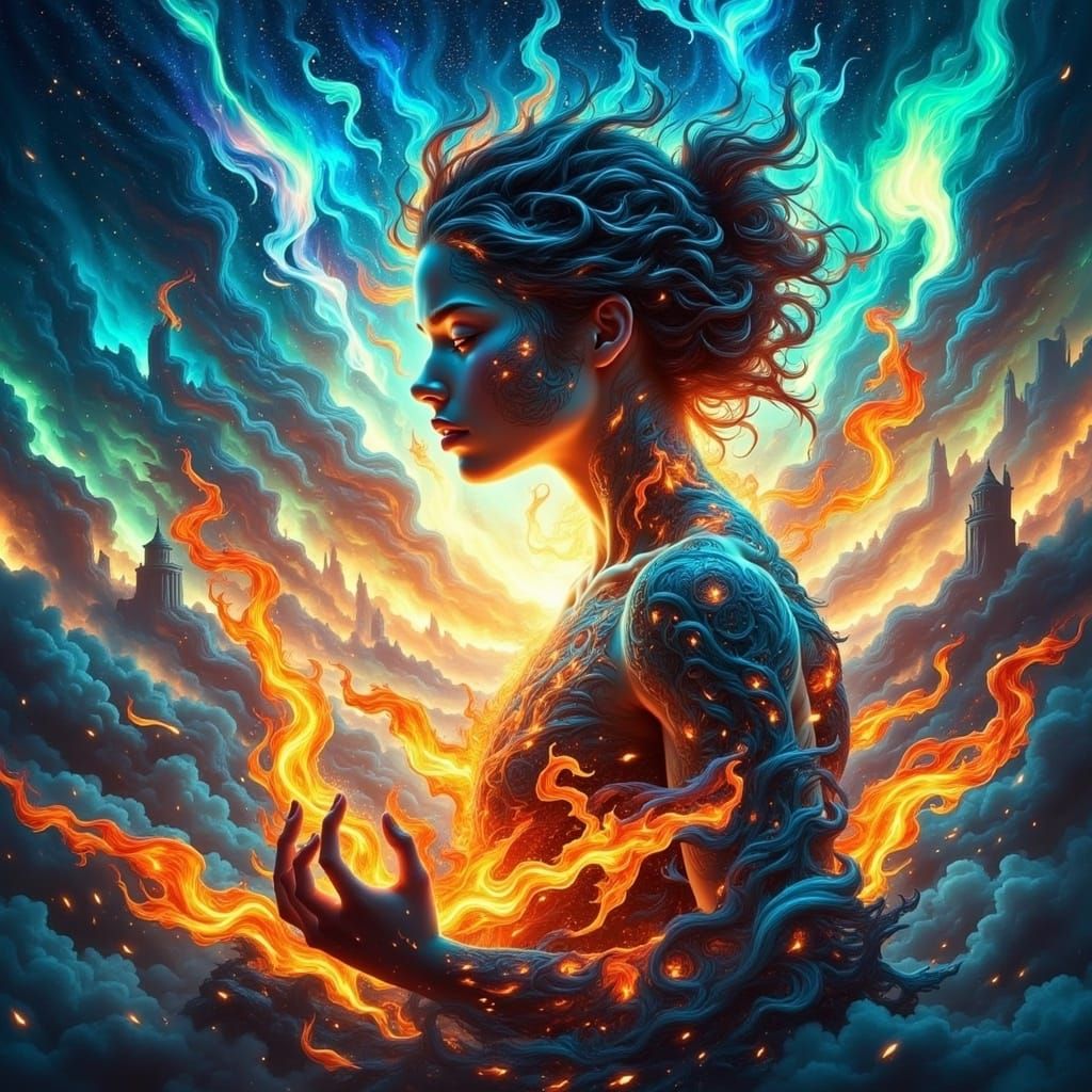 Surreal Princess Aura: Neo-Fauve Pixelism