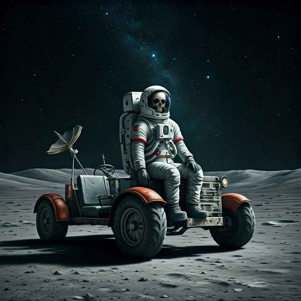 Desolate Astronauts on Barren Planet