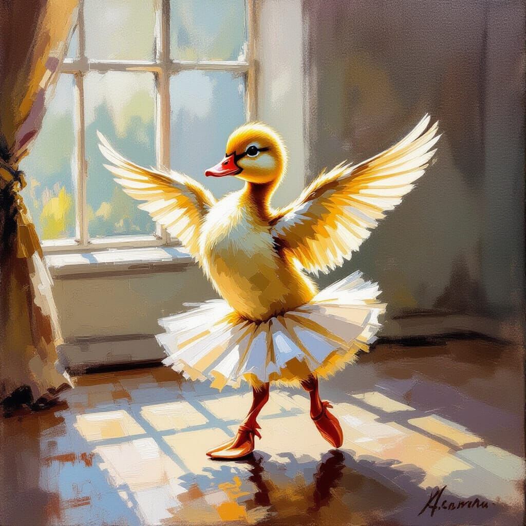 Duckling ballerina